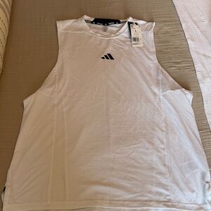 Adidas Men's White Tank Top